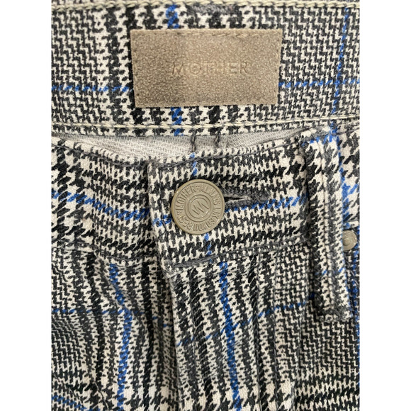 Mother Pants Womens Size 25 The Insider Ankle Houndstooth Preppy Academia Office - Picture 6 of 16